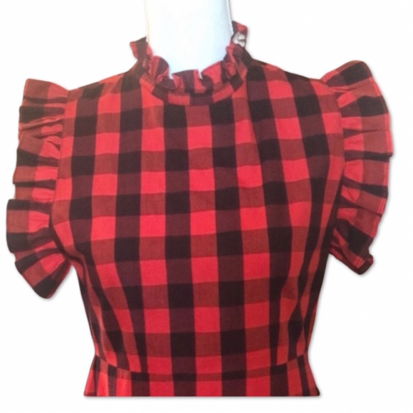 Vetiver Buffalo Check Dress - Picture 2 of 7